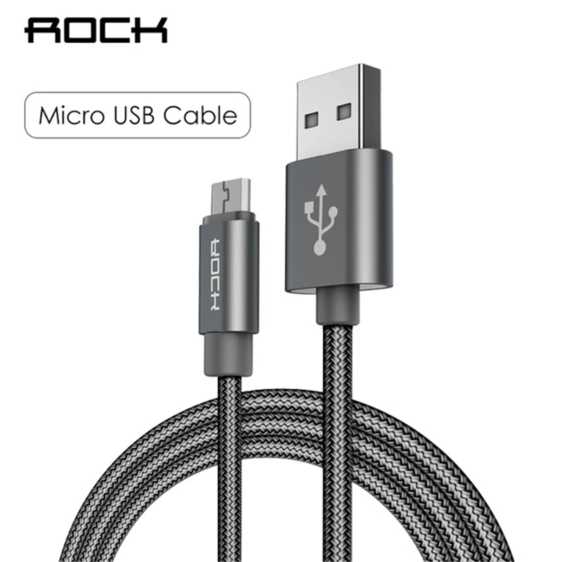 ROCK Micro USB Cable For Samsung Xiaomi Redmi Note 4X Nylon Braided Data Sync Cable 1.8M 1M 2A Fast Charge For Android Phone
ROCK Micro USB Cable For Samsung Xiaomi Redmi Note 4X Nylon Braided Data Sync Cable 1.8M 1M 2A Fast Charge For Android Phone