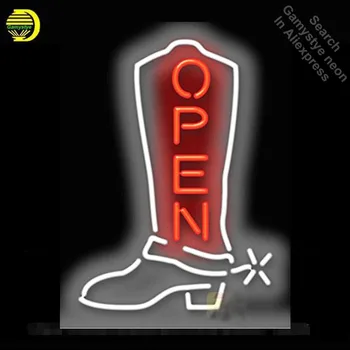 Neon Sign for Cowboy Boot Open Neon Bulb Sign Beer Bar Pub Neon Tube Sign Commercial handcraft Publicidad Lamps Store Displays
Neon Sign for Cowboy Boot Open Neon Bulb Sign Beer Bar Pub Neon Tube Sign Commercial handcraft Publicidad Lamps Store Displays