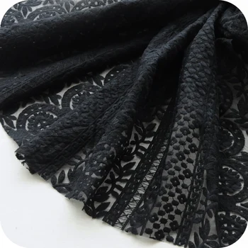 LASUI Thick black round squid Organza Cotton line embroidery lace fabric handmade DIY clothes jacket Exquisite O0021
LASUI Thick black round squid Organza Cotton line embroidery lace fabric handmade DIY clothes jacket Exquisite O0021