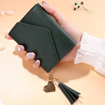 Wallet women small tassel love decoration cute multi-function mini short leather women red purse for girls ladies wallets
Wallet women small tassel love decoration cute multi-function mini short leather women red purse for girls ladies wallets