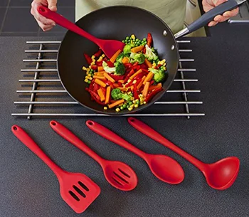 WALFOS FDA Approved Silicone Cooking Tools Silicone Kitchen Utensils Set (7 Piece) in Hygienic Solid Coating
WALFOS FDA Approved Silicone Cooking Tools Silicone Kitchen Utensils Set (7 Piece) in Hygienic Solid Coating