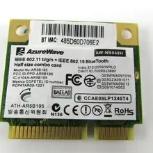 Карта для Dell DW1702 AzureWave AR5B195 802.11n беспроводная связь Bluetooth PCIe AR9285 AW
