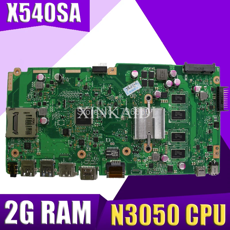 XinKaidi X540SA Laptop motherboard for ASUS VivoBook X540SA X540S X540 F540S Test original mainboard 2G RAM N3050 CPU
XinKaidi X540SA Laptop motherboard for ASUS VivoBook X540SA X540S X540 F540S Test original mainboard 2G RAM N3050 CPU