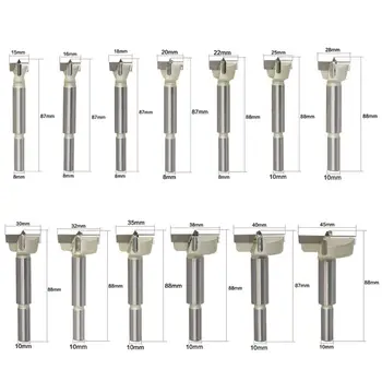 15-45mm Drill Forstner Bits Auto Centering Hole Saw Cutter Wood Working Tool Tips Cemented Carbide Rod Hinged Bit
15-45mm Drill Forstner Bits Auto Centering Hole Saw Cutter Wood Working Tool Tips Cemented Carbide Rod Hinged Bit