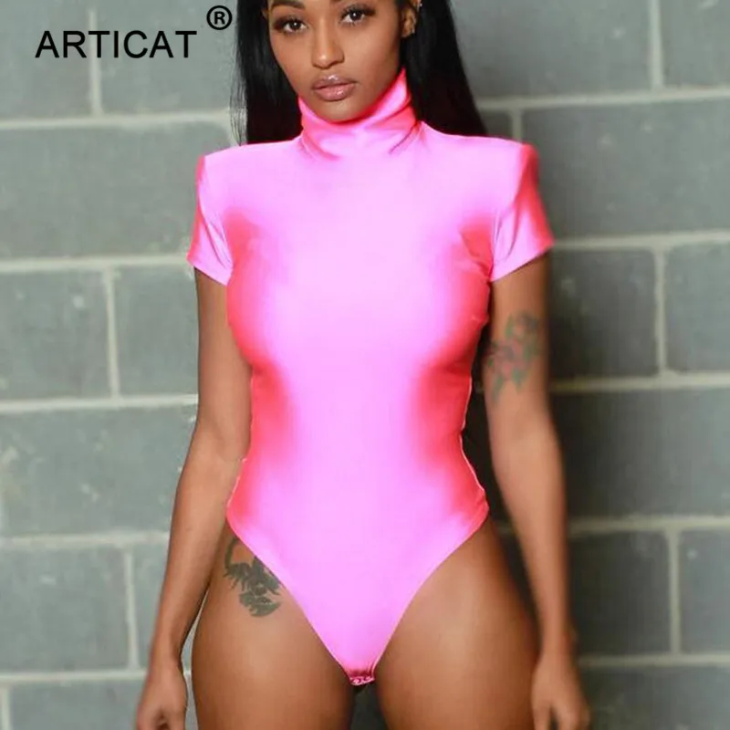 Articat Neon Turtleneck Skinny Sexy Bodysuit Women Short Sleeve Bodycon Romper Women Summer Tops Casual Party Bodysuits Overalls
Articat Neon Turtleneck Skinny Sexy Bodysuit Women Short Sleeve Bodycon Romper Women Summer Tops Casual Party Bodysuits Overalls