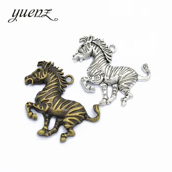 YuenZ 2pcs Antique Silver color zebra Charms Pendant For DIY Jewelry Making Finding 50*41mm D9201
YuenZ 2pcs Antique Silver color zebra Charms Pendant For DIY Jewelry Making Finding 50*41mm D9201