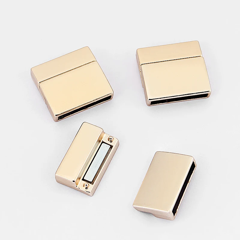 Фото 5 комплектов матового розового золотого цвета 20x3 мм магнитная застежка браслет