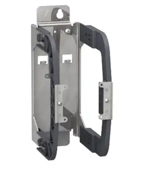 GVAPH03 Mounting bracket for motor circuit breaker, TeSys GV3, alignment of extended rotary handle
GVAPH03 Mounting bracket for motor circuit breaker, TeSys GV3, alignment of extended rotary handle