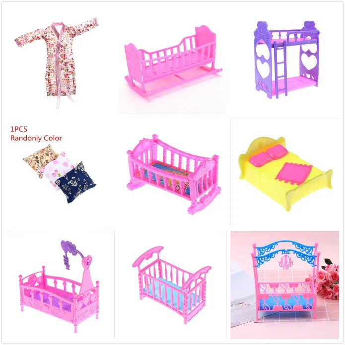 1pc Multi Styles Plastic Double Bed Frame Pillow Sleepwear Crystal Shoes For Doll Bedroom Furniture Accessories
1pc Multi Styles Plastic Double Bed Frame Pillow Sleepwear Crystal Shoes For Doll Bedroom Furniture Accessories