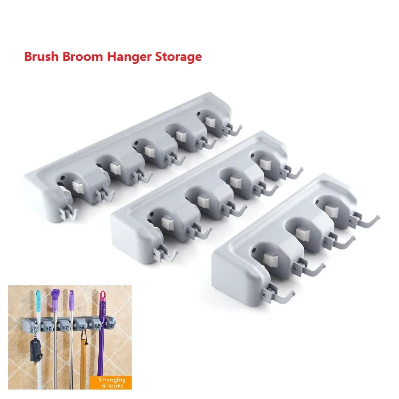 Plastic 5/4/3 Position Kitchen Bathroom Organizer Mop Holder Brush Broom Hanger Storage Rack Household Mop Brush Hanger
Plastic 5/4/3 Position Kitchen Bathroom Organizer Mop Holder Brush Broom Hanger Storage Rack Household Mop Brush Hanger