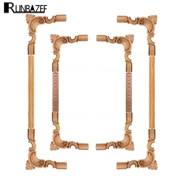 RUNBAZEF Vintage Unpainted Wood Carved Corner Onlay Applique Frame Background Home Furniture Wall Cabinet Door Decor Crafts
RUNBAZEF Vintage Unpainted Wood Carved Corner Onlay Applique Frame Background Home Furniture Wall Cabinet Door Decor Crafts