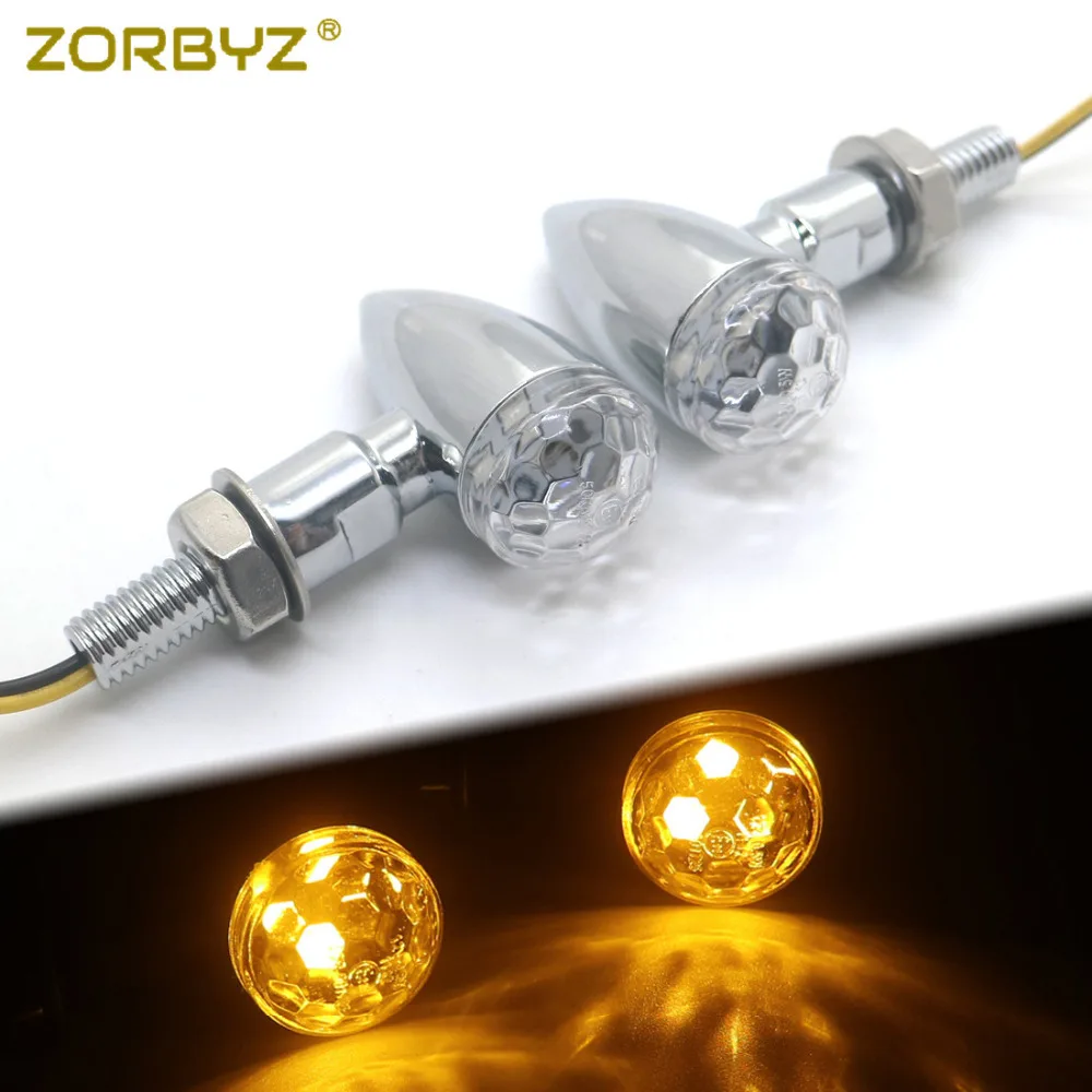 ZORBYZ Mini Universal Motorcycle Turn Signal LED Chrome Metal Clear Lens Indicators Blinker Light Lamp Motorbike
ZORBYZ Mini Universal Motorcycle Turn Signal LED Chrome Metal Clear Lens Indicators Blinker Light Lamp Motorbike