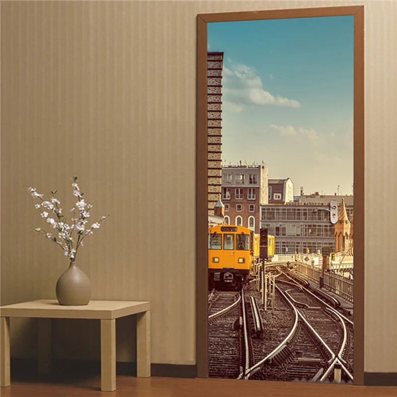 Creative 3D Door Sticker DIY Building Landscape Home Decor Decals Self Adhesive Wallpaper Waterproof Mural For Door Renovation
Creative 3D Door Sticker DIY Building Landscape Home Decor Decals Self Adhesive Wallpaper Waterproof Mural For Door Renovation