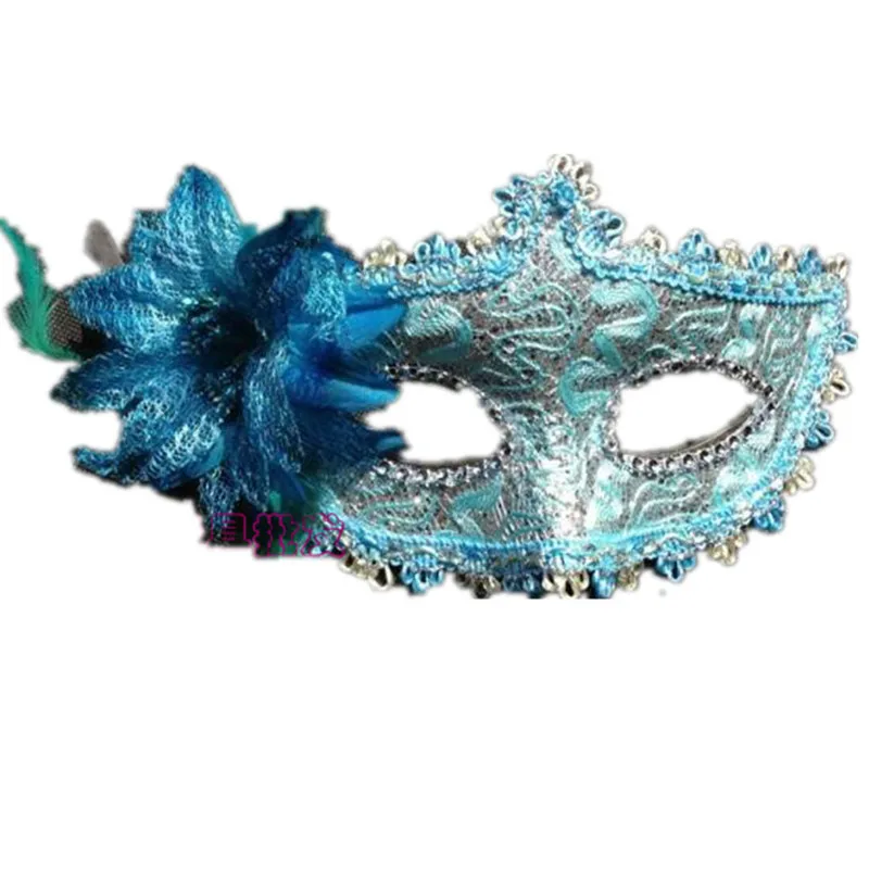 Flower Halloween mask sexy masquerade masks Dance Party Bar Princess Venice Mask High-grade Rose Party Mask Supplies (1)