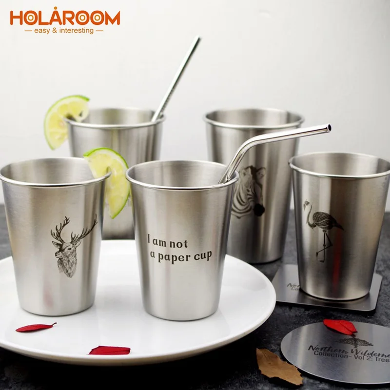 Holaroom Stainless Steel Cold Water Mug Cup Coffee Juice Beer Cup Flamingo Zebra Deer Simple Style Mug 350ML/500ML
Holaroom Stainless Steel Cold Water Mug Cup Coffee Juice Beer Cup Flamingo Zebra Deer Simple Style Mug 350ML/500ML