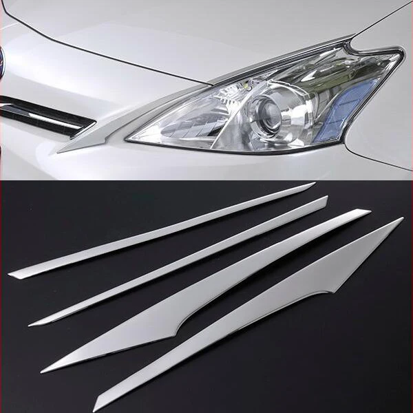 4pcs SUS304 Stainless Steel Head Lamp Side Trim Car Styling Accessories Cover For Toyota Prius V ZVW40
4pcs SUS304 Stainless Steel Head Lamp Side Trim Car Styling Accessories Cover For Toyota Prius V ZVW40