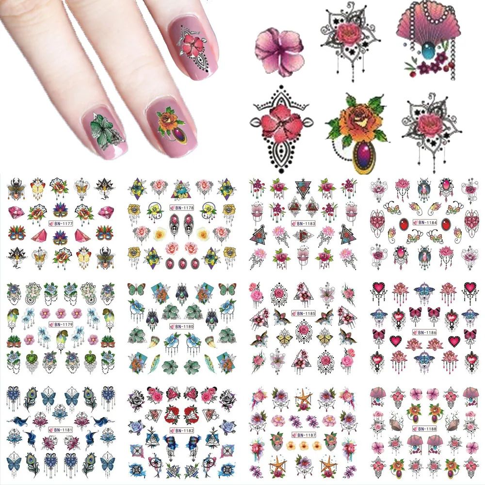 12sheets/lot Nail Water Decals Transfer Stickers Rose/Butterfly/Chain/Pendant Type Jewel Floral Pattern Nail Tattoo Manicure Tip
12sheets/lot Nail Water Decals Transfer Stickers Rose/Butterfly/Chain/Pendant Type Jewel Floral Pattern Nail Tattoo Manicure Tip