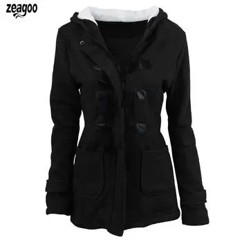 Women Winter Hooded Long Sleeve Plus Casual Size Horn Winter, Autumn Zipper, Buttons Overcoat Casual Above Knee
Women Winter Hooded Long Sleeve Plus Casual Size Horn Winter, Autumn Zipper, Buttons Overcoat Casual Above Knee