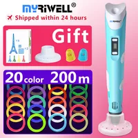 myriwell 3d pen 3d pens,1.75mm ABS/PLA Filament, 3d model,new Year gift 3d magic pen,Kids birthday present Christmas present image