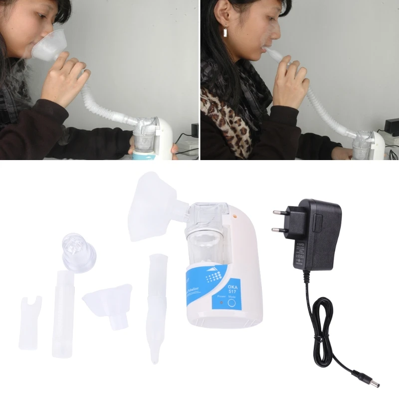 Portable Automizer Nebulizer Handheld Inhale Nebuliser Asthma Inhaler With EU Plug Facial Care Tools
Portable Automizer Nebulizer Handheld Inhale Nebuliser Asthma Inhaler With EU Plug Facial Care Tools