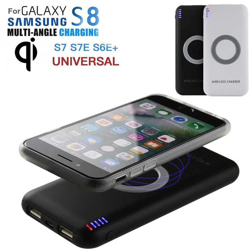 Ultrathin 6000mAh Portable Power Bank Qi Wireless Charger For IPhone For Samsung Galaxy S8 double USB + wireless charging S30
Ultrathin 6000mAh Portable Power Bank Qi Wireless Charger For IPhone For Samsung Galaxy S8 double USB + wireless charging S30
