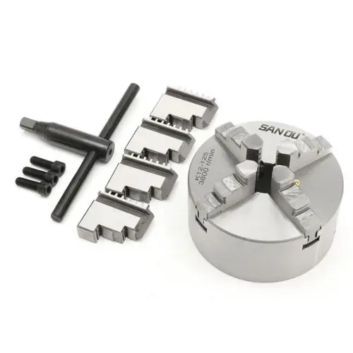 Reversible Independent 4Jaw Lathe Chuck 80mm 100mm 125mm 160mm CNC Metalworking Tool Accessory 3'' 4'' 5'' 6''
Reversible Independent 4Jaw Lathe Chuck 80mm 100mm 125mm 160mm CNC Metalworking Tool Accessory 3'' 4'' 5'' 6''