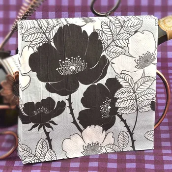 20 napkins paper handkerchief black white tissue printed flower decoupage hotel coffee wedding party decor mat patterned towel
20 napkins paper handkerchief black white tissue printed flower decoupage hotel coffee wedding party decor mat patterned towel