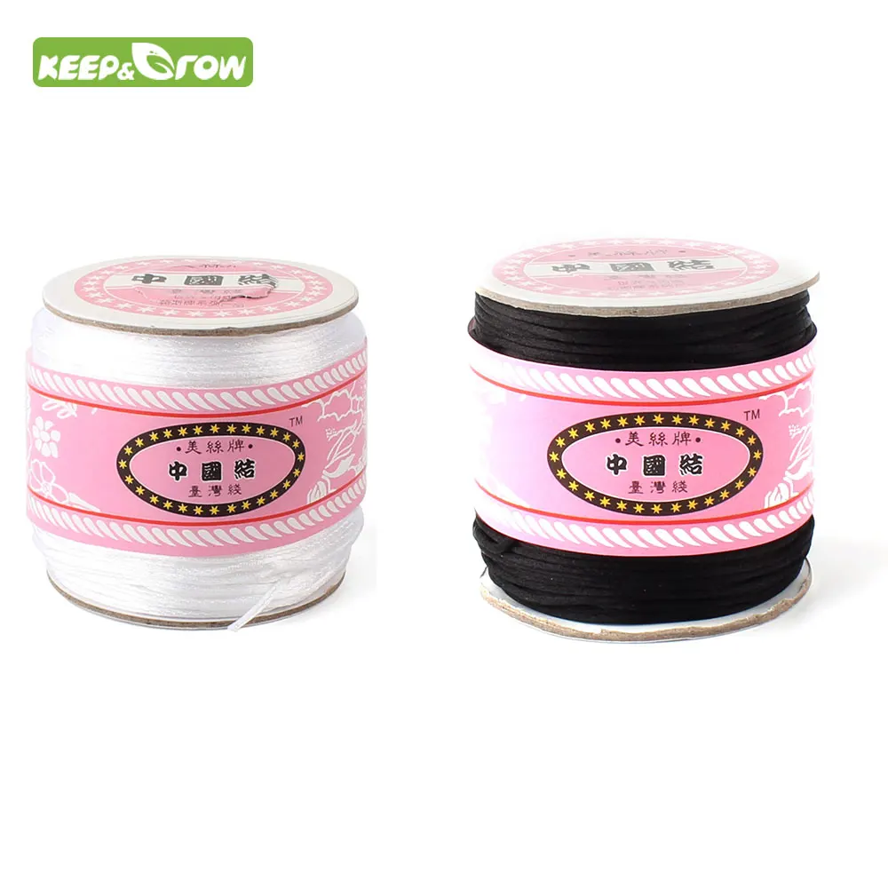 KEEP&GROW 70Meters 1.5mm Satin Silk Rope Nylon Cord For Baby Pacifier Accessories Teething Necklace Rattail Cord DIY Tool 6Color
KEEP&GROW 70Meters 1.5mm Satin Silk Rope Nylon Cord For Baby Pacifier Accessories Teething Necklace Rattail Cord DIY Tool 6Color