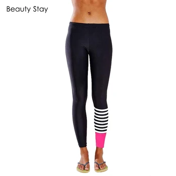 BeautyStay Fashion White Strip Black Leggings High Waist Push Up Patchwork Elastic Women Splice Pink Block Slim Girls Legging 
BeautyStay Fashion White Strip Black Leggings High Waist Push Up Patchwork Elastic Women Splice Pink Block Slim Girls Legging