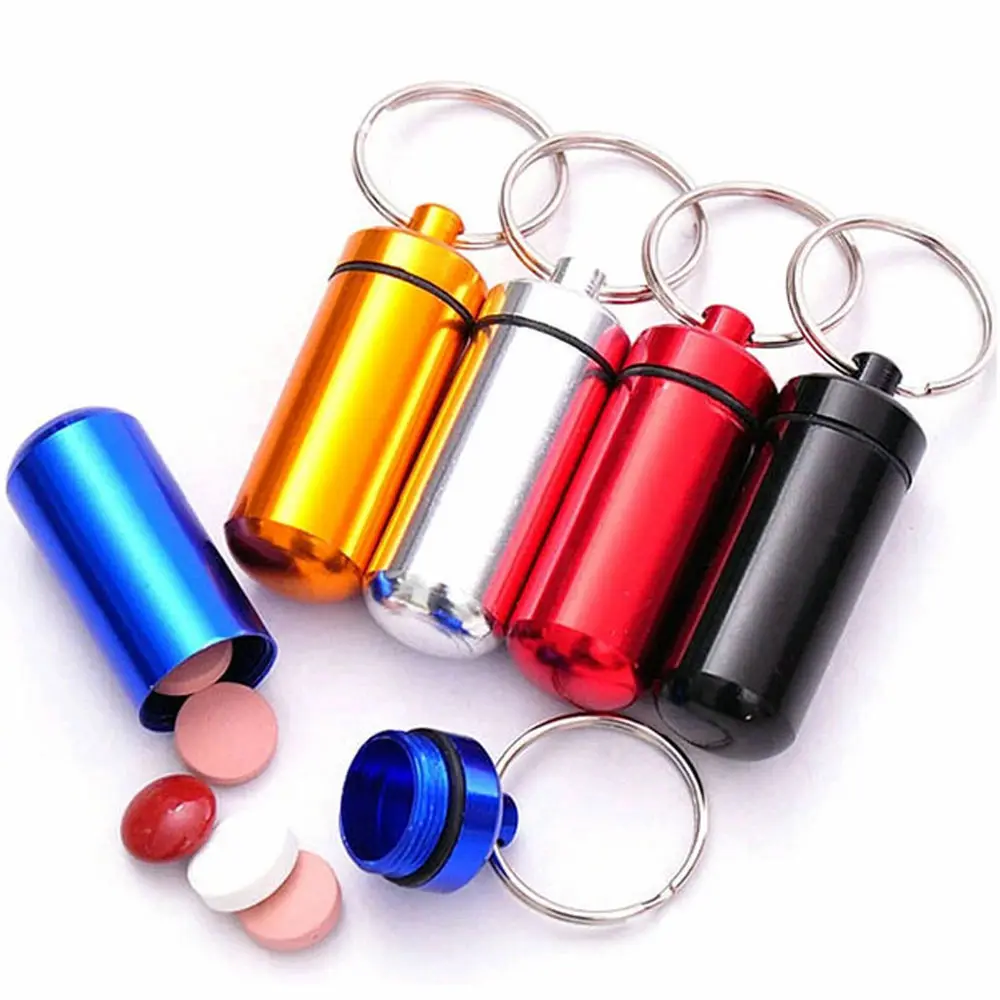 New High Quality Portable WaterProof Mini Blue Aluminum Keychain Tablet Storage Box Bottle Case Holder Pill Case
New High Quality Portable WaterProof Mini Blue Aluminum Keychain Tablet Storage Box Bottle Case Holder Pill Case