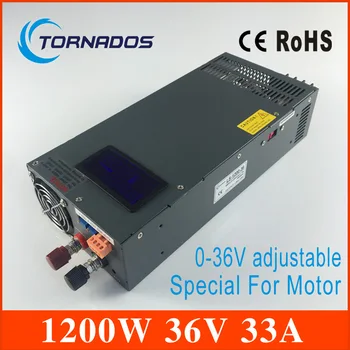 1200W 0-36V Voltage adjustable Switching power supply for industrial control motor of high power LED lamp LS-1200-36
1200W 0-36V Voltage adjustable Switching power supply for industrial control motor of high power LED lamp LS-1200-36