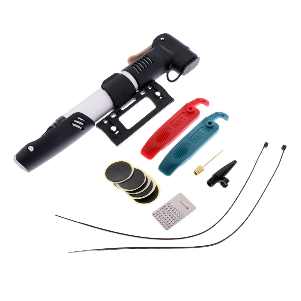 Multi-Function Bike Bicycle Cycling Mechanic Repair Tool Kit with Tire Pry Bars Rods Patches For Short or Long Journeys
Multi-Function Bike Bicycle Cycling Mechanic Repair Tool Kit with Tire Pry Bars Rods Patches For Short or Long Journeys