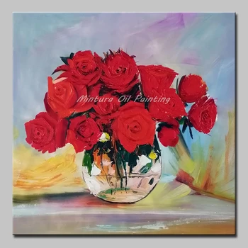 Mintura Oil Paintings on Canvas Handmade Roses in a Vase Morden Art Hand Painted Acrylic Canvas Home Decoration Poster No Framed
Mintura Oil Paintings on Canvas Handmade Roses in a Vase Morden Art Hand Painted Acrylic Canvas Home Decoration Poster No Framed