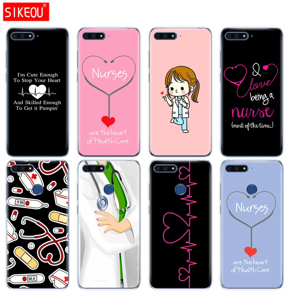 Silicone Cover Phone Case For Huawei Honor 7A PRO 7C Y5 Y6 Y7 Y9 2017 2018 Prime Nurse Medical Medicine Health Heart Stethoscope
Silicone Cover Phone Case For Huawei Honor 7A PRO 7C Y5 Y6 Y7 Y9 2017 2018 Prime Nurse Medical Medicine Health Heart Stethoscope