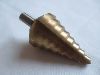 8 steps 10mm 15mm 20mm 25mm 30mm 35mm 40mm 45mm Titanium HSS Step Drill Bit Increment Drilling Reamer Triangle Round Shank
8 steps 10mm 15mm 20mm 25mm 30mm 35mm 40mm 45mm Titanium HSS Step Drill Bit Increment Drilling Reamer Triangle Round Shank
