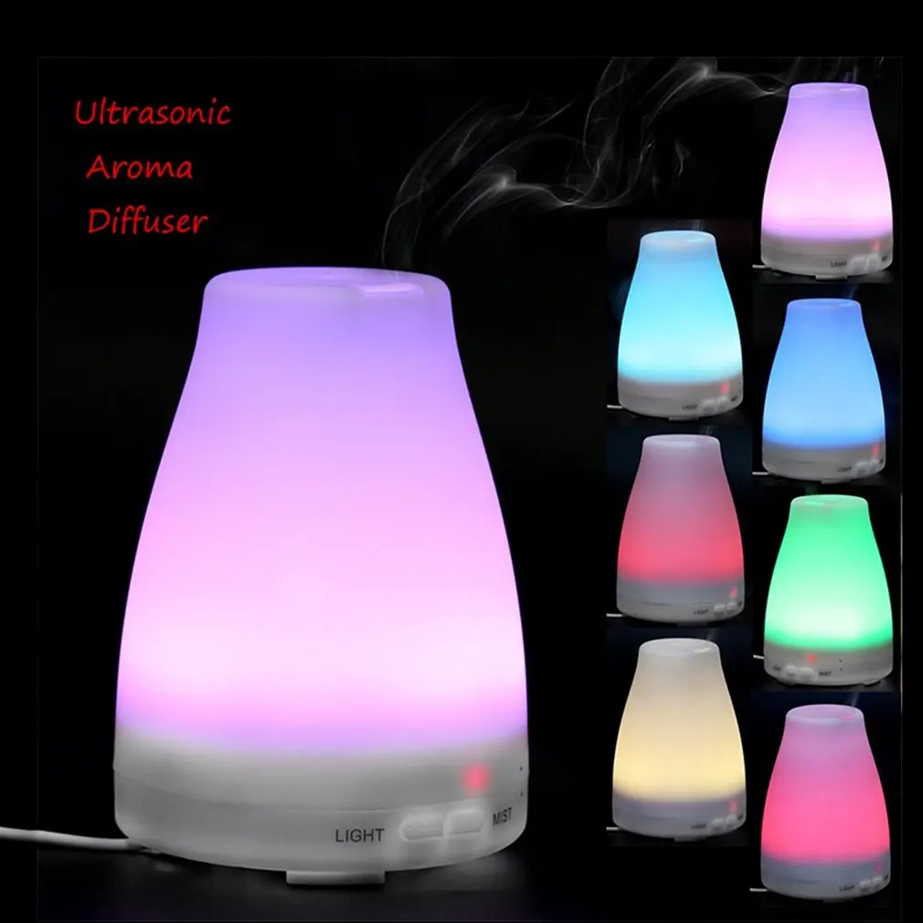 Ultrasonic Air Humidifier Aroma Essential Oil Diffuser 100ml Mist With 7 Color LED Lights for Home Office Baby Car Auto Shut-off
Ultrasonic Air Humidifier Aroma Essential Oil Diffuser 100ml Mist With 7 Color LED Lights for Home Office Baby Car Auto Shut-off