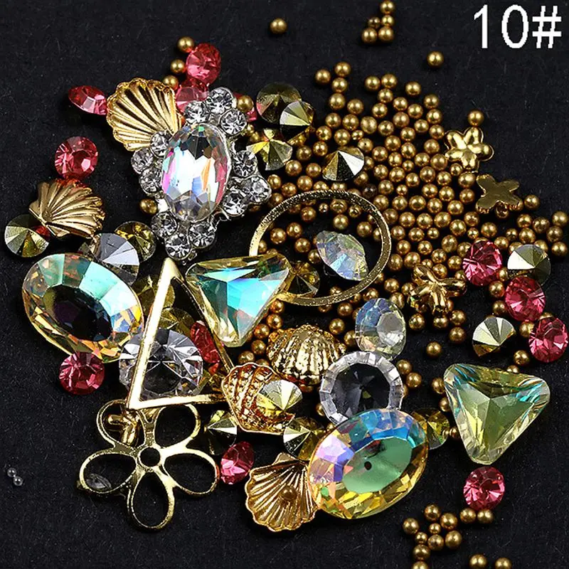 Mixed Styles Nail Glitter Rhinestones Beads Jewelry Charms Gems Metal Shell Flake Rivet DIY 3D Flat Back Nail Art Decorations
Mixed Styles Nail Glitter Rhinestones Beads Jewelry Charms Gems Metal Shell Flake Rivet DIY 3D Flat Back Nail Art Decorations