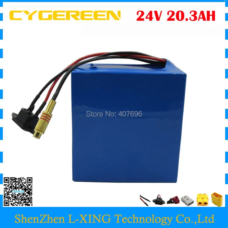 700W 24V 20AH Lithium battery 24V 20.3AH electric bike battery use NCR18650PF 2900mah cell 30A BMS with 29.4V 3A Charger
700W 24V 20AH Lithium battery 24V 20.3AH electric bike battery use NCR18650PF 2900mah cell 30A BMS with 29.4V 3A Charger