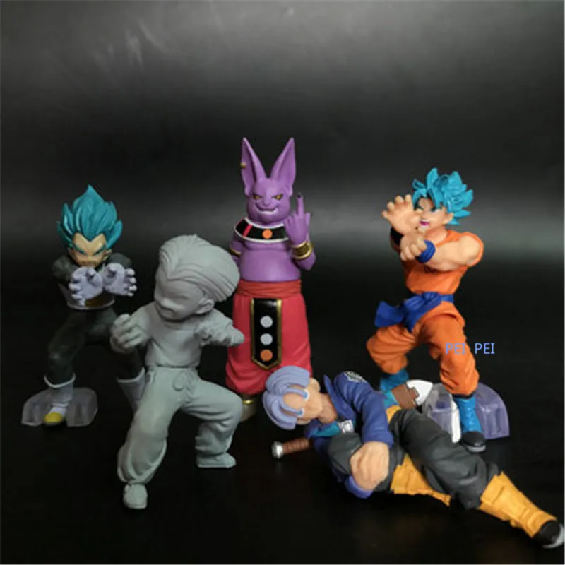 Anime Dragon Ball Z Super Saiyan Son Gohan Vegeta Trunks Torankusu PVC Action Figure Collectible Model Toy OPP Q920
Anime Dragon Ball Z Super Saiyan Son Gohan Vegeta Trunks Torankusu PVC Action Figure Collectible Model Toy OPP Q920