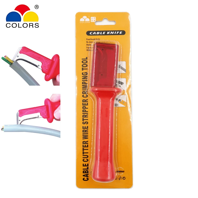 COLORS 31HS cable stripper knife german style 440c blade pvc handle Stripping the scope of diameter of 50mm below hand tools
COLORS 31HS cable stripper knife german style 440c blade pvc handle Stripping the scope of diameter of 50mm below hand tools