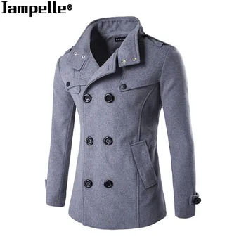 New Autumn Winter Men's Woolen Coat Double-breasted Zipper Design Business Man Woolen Cloth Warmth Overcoat Windbreaker
New Autumn Winter Men's Woolen Coat Double-breasted Zipper Design Business Man Woolen Cloth Warmth Overcoat Windbreaker