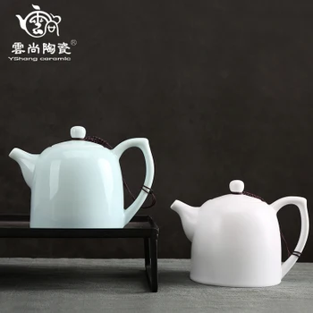 Jingdezhen White Porcelain Chaise Teapot Japanese Tea Ceremony Tea Home Office Kung Fu Da Hong Pao Black Teaware Free Shipping
Jingdezhen White Porcelain Chaise Teapot Japanese Tea Ceremony Tea Home Office Kung Fu Da Hong Pao Black Teaware Free Shipping