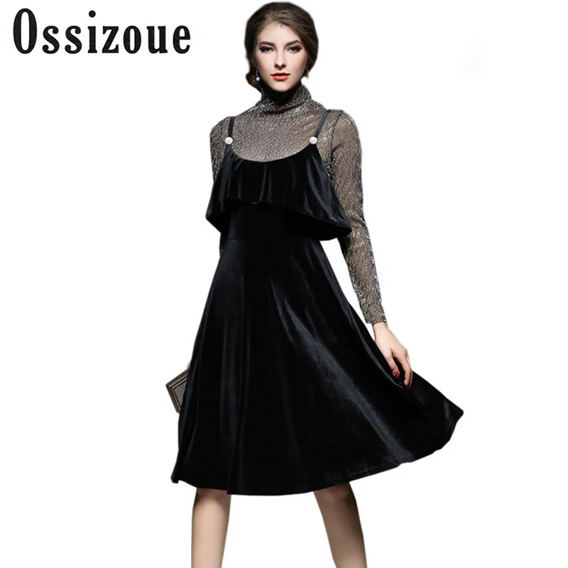 2017 New Autumn Velvet Dress Women Sexy Ruffle Spaghetti Strap Vintage Party Dresses Sequin Tops + Dress 2 Piece Vestidos Mujer
2017 New Autumn Velvet Dress Women Sexy Ruffle Spaghetti Strap Vintage Party Dresses Sequin Tops + Dress 2 Piece Vestidos Mujer