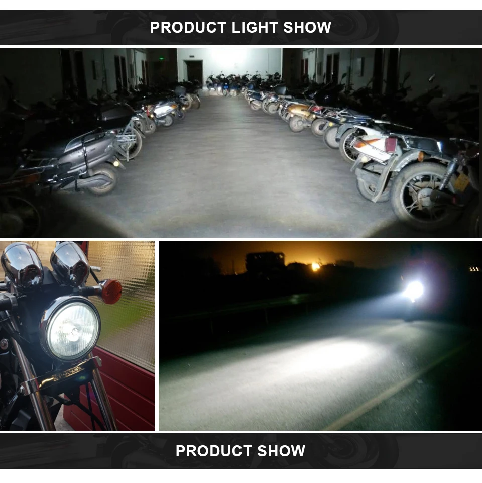 Aceersun 1Pcs H4 P15D BA20D COB LED Motorcycle Headlight High Low Beam Light 3400lm Super Bright White Motorbike Head Lamp Bulb (9)
