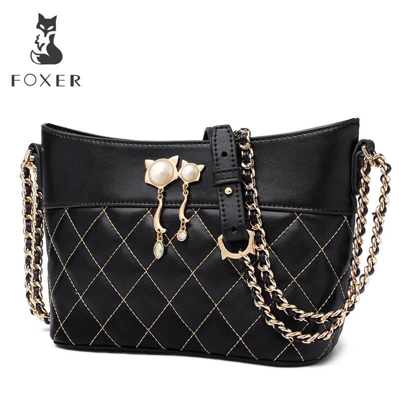 FOXER Brand Women Lattice Bag Fashion Lady Crossbody Bag Large Capacity Women Chain Shoulder Bags Girl's Valentine's Day present
FOXER Brand Women Lattice Bag Fashion Lady Crossbody Bag Large Capacity Women Chain Shoulder Bags Girl's Valentine's Day present