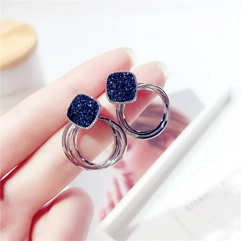 Mitoky Korean Style Square Star Heart Shape Blue Crystal Stone Inlaid Silver Color Women Drop Earrings for Wedding Party Jewelry
Mitoky Korean Style Square Star Heart Shape Blue Crystal Stone Inlaid Silver Color Women Drop Earrings for Wedding Party Jewelry