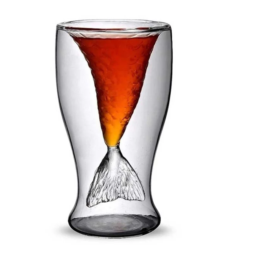 GFHGSD 100ml Mermaid Glass Vodka Shot Glass Cup Beer Mug Creative Novelty Crystal Double Wall Transparent Mermaid Shot Glass
GFHGSD 100ml Mermaid Glass Vodka Shot Glass Cup Beer Mug Creative Novelty Crystal Double Wall Transparent Mermaid Shot Glass