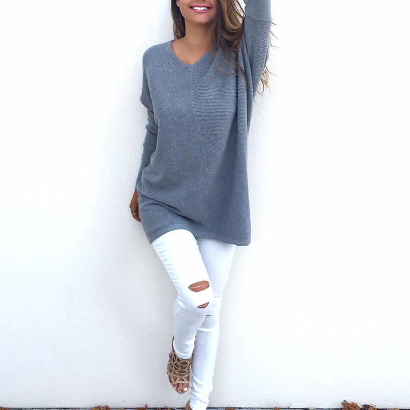 Autumn Winter Warm Top For Women Long-sleeved Knitting Women's Sweater Long-skyle Loose Sweater Top High Quality
Autumn Winter Warm Top For Women Long-sleeved Knitting Women's Sweater Long-skyle Loose Sweater Top High Quality