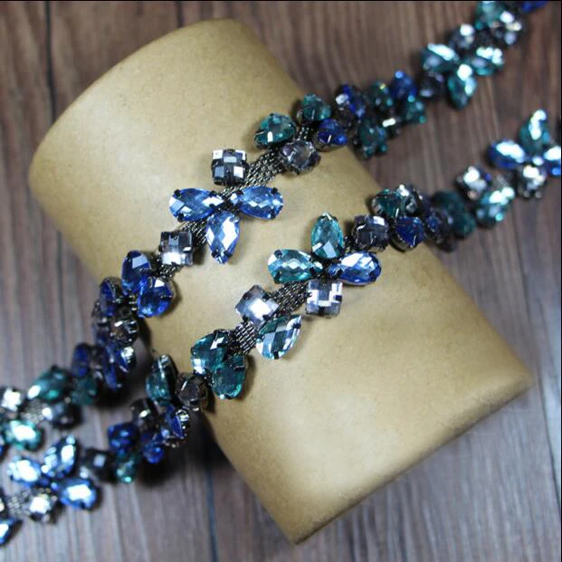 2yards Crystal Leaves Rhinestone Beaded Lace Trim Chain Ribbon Applique DIY Sewing Clothing Collar/Necklace Dress Party Supplies
2yards Crystal Leaves Rhinestone Beaded Lace Trim Chain Ribbon Applique DIY Sewing Clothing Collar/Necklace Dress Party Supplies