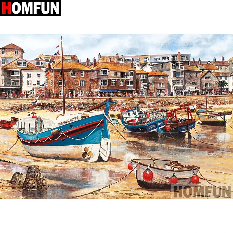 HOMFUN 5D DIY Diamond Painting Full Square/Round Drill "Boat scenery" 3D Embroidery Cross Stitch gift Home Decor A08234
HOMFUN 5D DIY Diamond Painting Full Square/Round Drill "Boat scenery" 3D Embroidery Cross Stitch gift Home Decor A08234